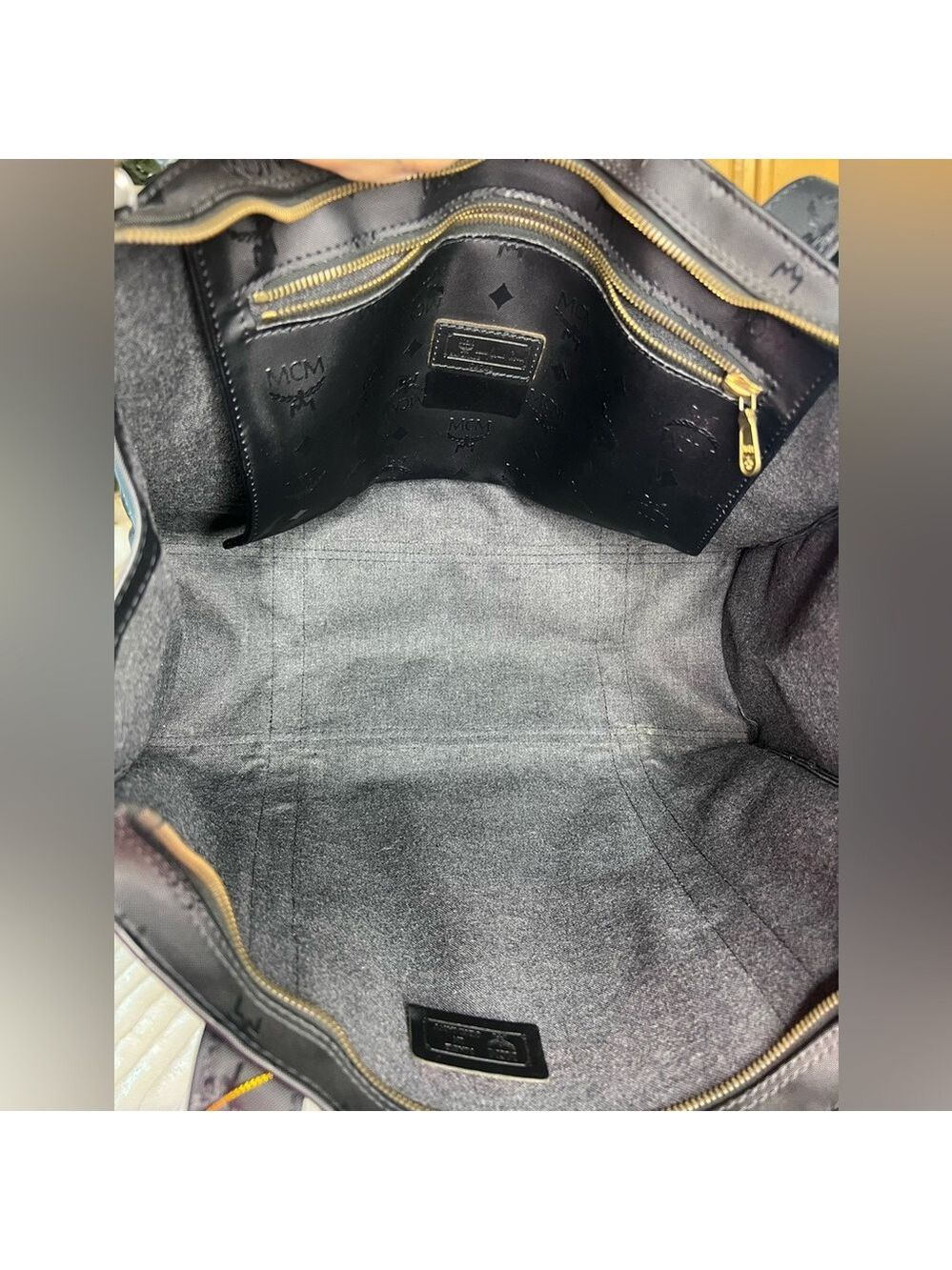 MCM Black Zipper Tote - Picture 7 of 14